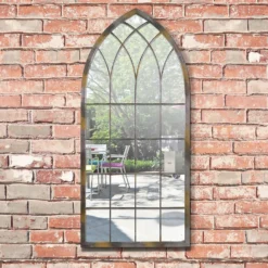 MirrorOutlet Rose Garden Rustic Arch Metal Garden Mirror- 115x50cm -Garden Tool Shop 13950554 2994987139039328