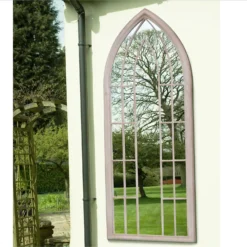 MirrorOutlet Somerley Sunflower Gothic Arch Large Garden Mirror - 150x61 Cm -Garden Tool Shop 13950558 7214987173116409