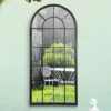 MirrorOutlet Somerley Lotus Arch Antique Black Large Garden Mirror - 140x65cm 2 MirrorOutlet Somerley Lotus Arch Antique Black Large Garden Mirror - 140x65cm -Garden Tool Shop 13950560 1644987139689443