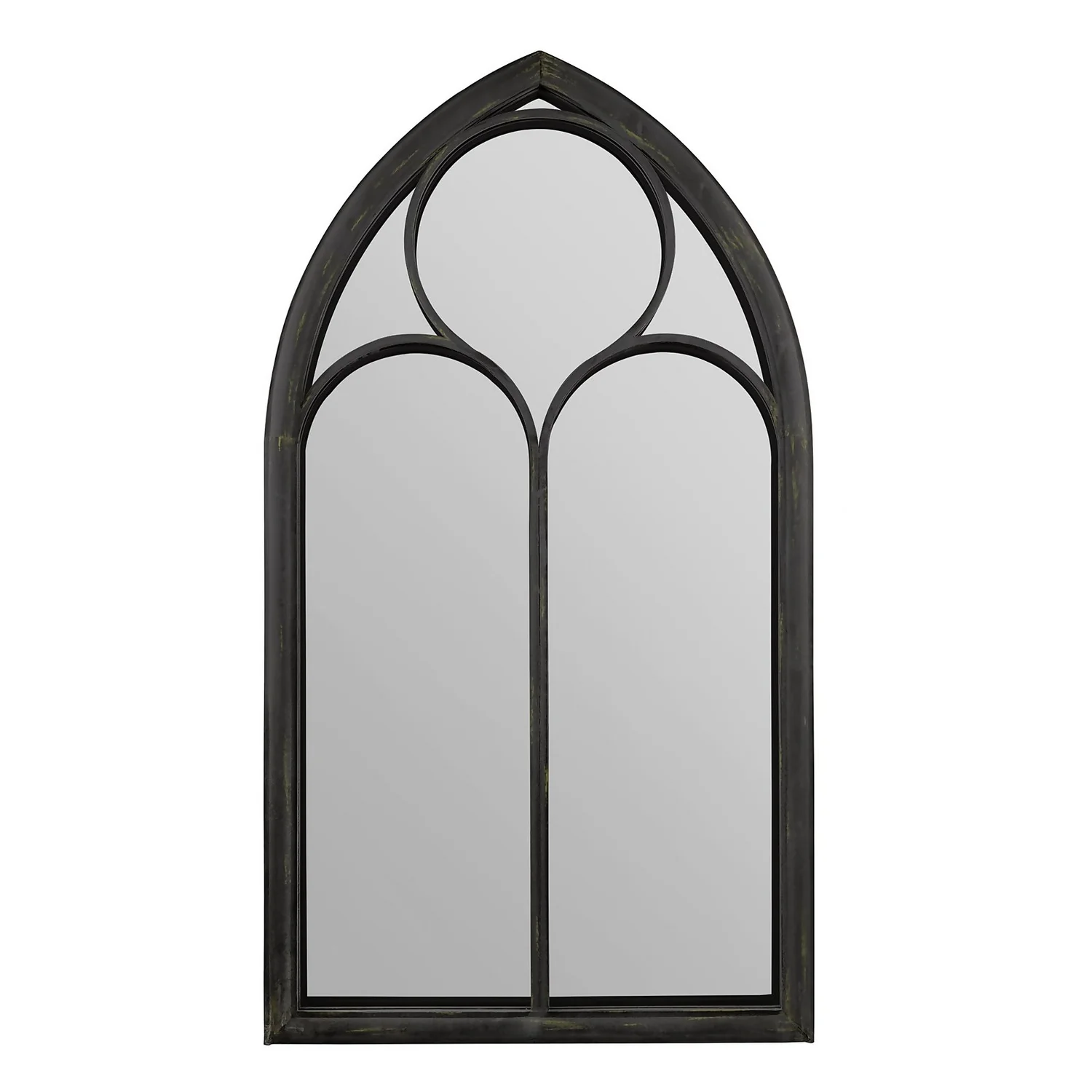 MirrorOutlet Black Somerley Chapel Arch Extra Large Metal Garden Mirror - 150x81cm 3 MirrorOutlet Black Somerley Chapel Arch Extra Large Metal Garden Mirror - 150x81cm