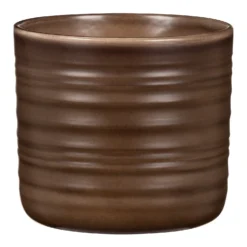 Scheurich Ripple Brown Indoor Pot - 12cm