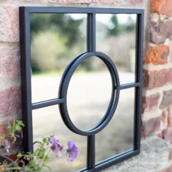 Black Square Garden Mirror -Garden Tool Shop 13965928 1155001706801590