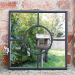 Black Square Garden Mirror -Garden Tool Shop 13965928 1915001706777428