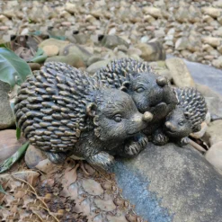 Bronze Look Hedgehog Family Garden Ornament -Garden Tool Shop 13965951 6055014597051638