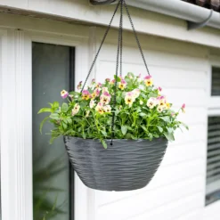 Wave Hanging Basket Charcoal - 35cm -Garden Tool Shop 13973619 8425011239864117