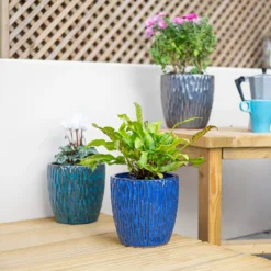 Chiswick Textured Pot Black - 38cm 13 Chiswick Textured Pot Black - 38cm -Garden Tool Shop 13973633 1055011242942084