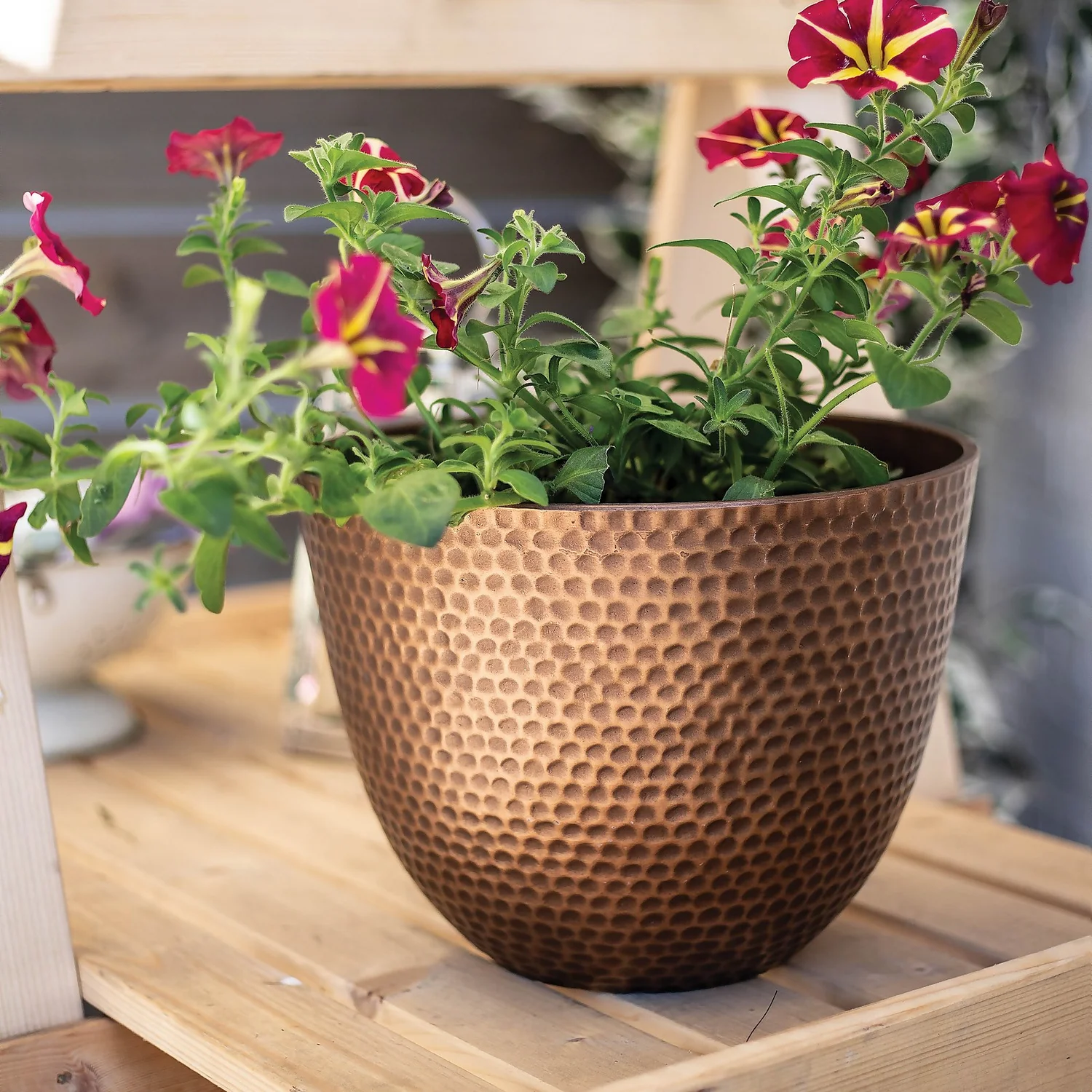 Suva Hammered Pot Bronze - 31cm 8 Suva Hammered Pot Bronze - 31cm - Image 6