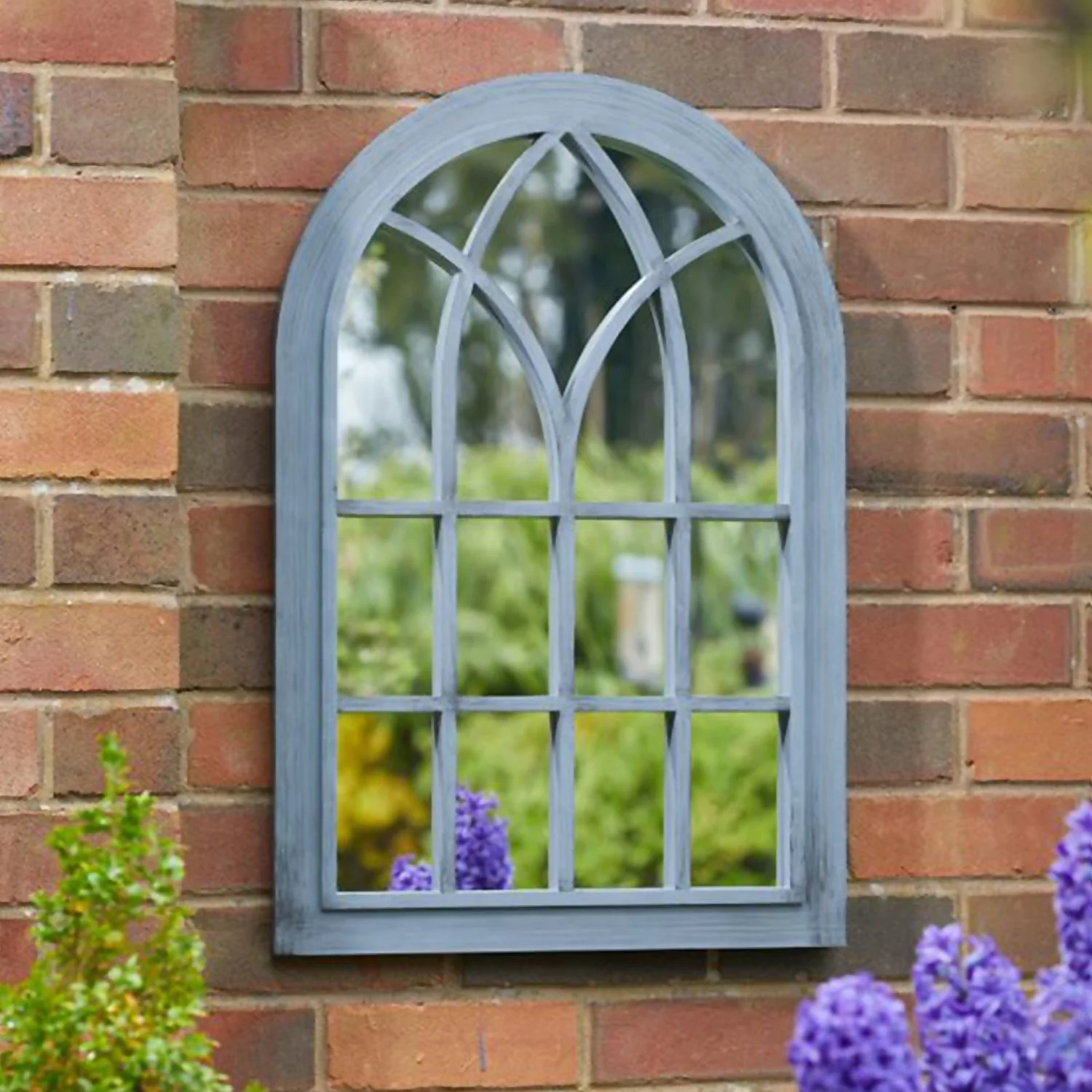 Eden Home And Garden Mirror - Grey 4 Eden Home And Garden Mirror - Grey - Image 2
