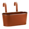 12in Fence And Balcony Hanging Planter - Terracotta -Garden Tool Shop 13975364 1635009221809267