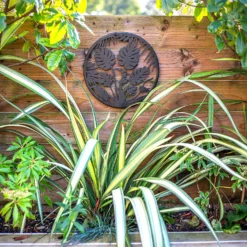 Jungle Leaf Garden Wall Art 35cm - Black -Garden Tool Shop 13981006 3475005835433276