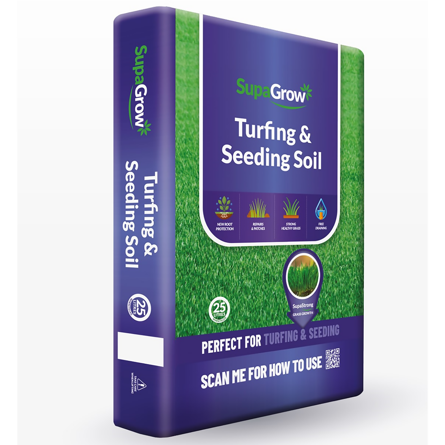 SupaGrow Turfing And Seeding Soil 25L 3 SupaGrow Turfing And Seeding Soil 25L