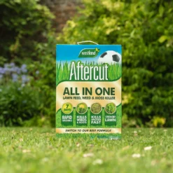 Aftercut All In One Lawn Feed, Weed & Moss Killer 160m2 Box -Garden Tool Shop 14013976 1185003754804597
