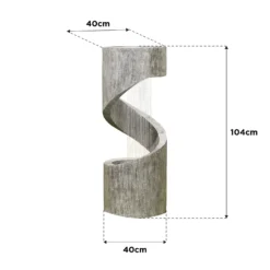 Stylish Fountain Spiral Showers Water Feature With LEDs -Garden Tool Shop 14519354 4325047822566918