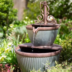 Stylish Fountain Irondale Pours Water Feature -Garden Tool Shop 14519355 1085050878502974