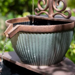 Stylish Fountain Irondale Pours Water Feature -Garden Tool Shop 14519355 1825050878547047