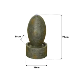 Stylish Fountain Petite Ripple Water Feature With LEDs -Garden Tool Shop 14519358 5205047822608222