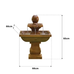 Stylish Fountain Odyssey Water Feature With LEDs -Garden Tool Shop 14519360 1335047822692282